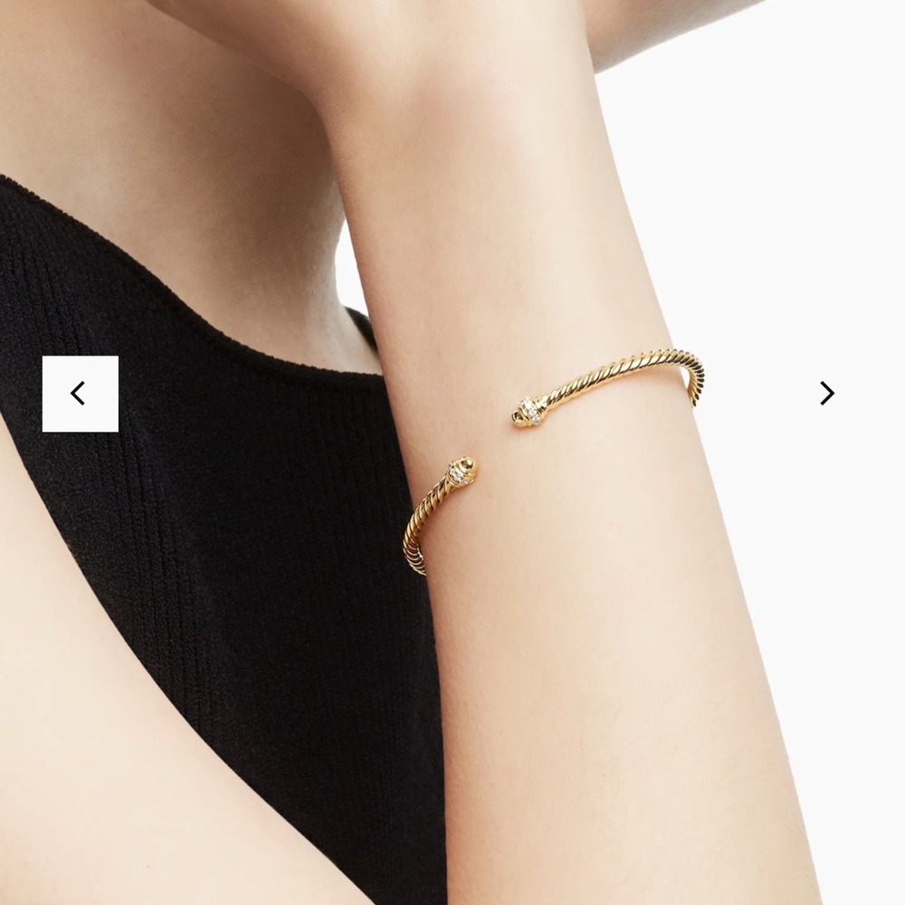 David Yurman 18K Classic Cablespira Bracelet - Picture 5 of 6